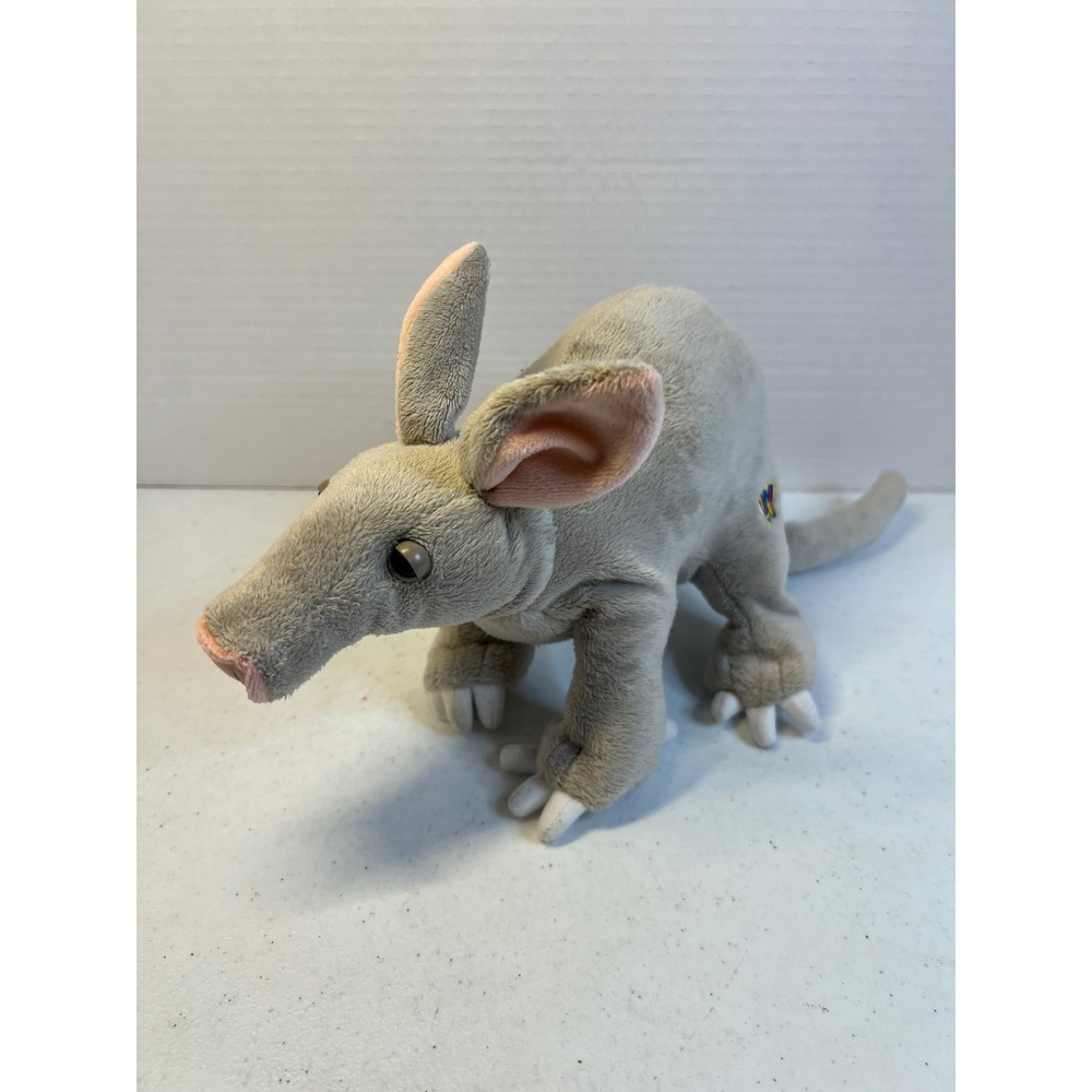 Ganz Webkinz Aardvark Grey Plush Stuffed Animal Toy No Code HS184